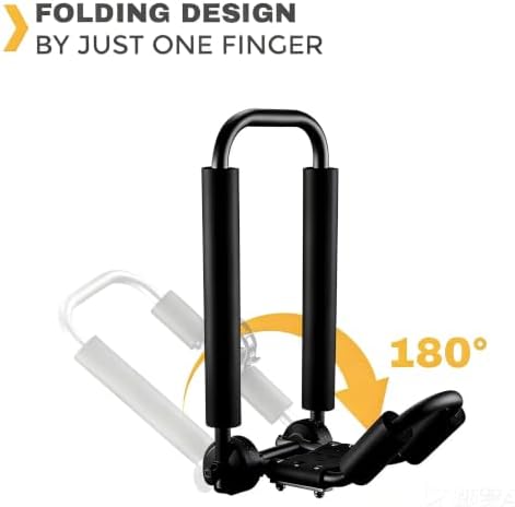 Kayak Roof Rack, Aluminum Kayak Carrier Folding J-Style Universal 3-in-1 - Image 6