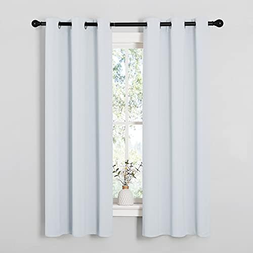 NICETOWN Greyish White Blackout Curtains - Image 2