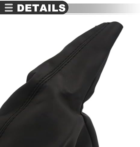 Motoforti Universal Car Handbrake Parking Cover, Faux Leather - Image 4