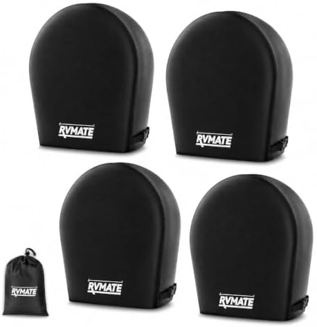 RVMATE RV Tire Covers, Fits 27"-29" Diameter Tires, 4 Pack Wheel Cover by RVMATE