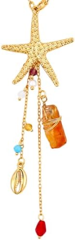 Crystal Starfish Rearview Mirror Charm, Women Decor Gift by LuneClat