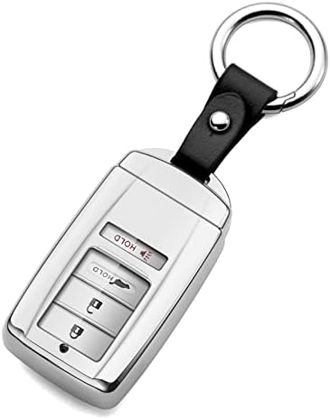 Compatible Acura Key Fob Cover, TPU Protector, Modern Style, Sheepskin Leather by ZSPDACC
