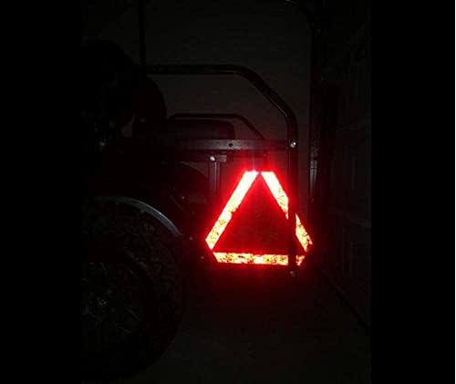 2 Pack Slow Moving Vehicle Triangle Sign, Plastic Farm Triangle Safety Sign - Image 4