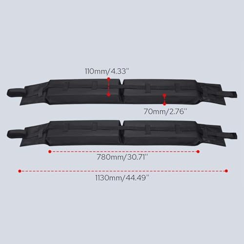 Soft Roof Rack Pads 44.5" x 4.3" Universal Fit - Image 6