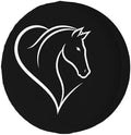 KiuLoam Funny Horse Spare Tire Cover Polyester Universal Sunscreen Waterproof by KiuLoam