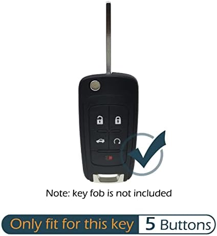 2Pcs Silicone 5 Buttons Key Fob Cover Remote Case Keyless Protector Compatible - Image 2