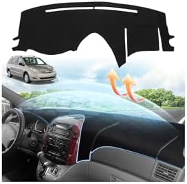 CARTIST Dash Cover for 2004-2010 Toyota Sienna Accessories, Anti-Glare Non-Slip by cartist