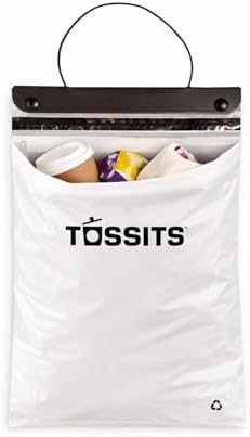 Tossits Hanging Car Trash & Garbage Bags, Disposable by Tossits