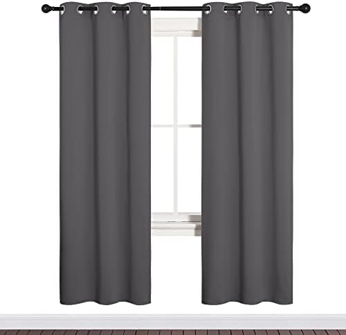 NICETOWN Grey Blackout Curtains - Image 2