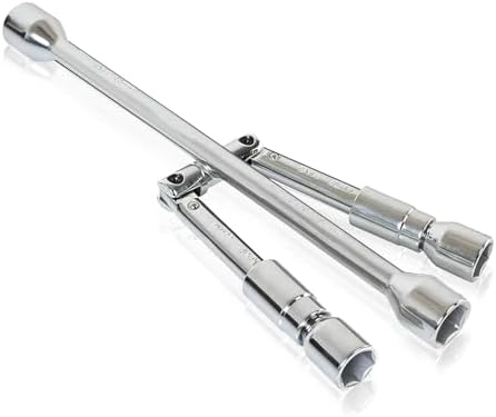 14-Inch Cross Lug Wrench, Foldable 4 Way Lug Nut Removal Tool, Universal Tire - Image 2