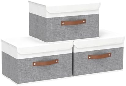 Yawinhe Collapsible Storage Boxes, 10.2x7.9x6.7in by Yawinhe