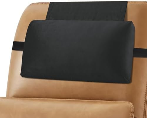 Head Recliner Pillow Adjustable Shredded Memory Foam Headrest Pillow by SofGlowlycomforteveryday