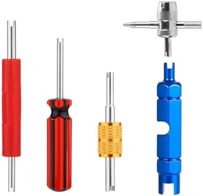 Tire Valve Stem Removal Tool Set, Double and Single Head Valve Core Remover by Helonge