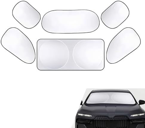 6 PCS Car Windshield Sunshades, Reflective Sun & Heat Insulation Shield Kit by Unknown