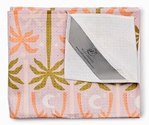 Flourish Wildflowers Microfiber Kitchen Towels | Pink and Green Palm Trees - Image 4