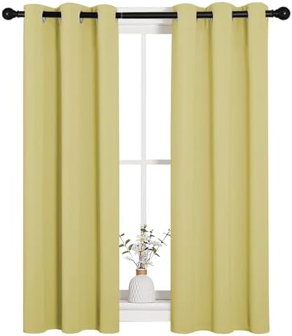 NICETOWN Window Curtain Panels, Thermal Insulated Solid Grommet Blackout - Image 2