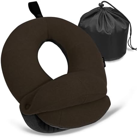 BUYUE Kids Travel Pillows for Airplane, Memory Foam 360° Head Support Sleeping by BUYUE