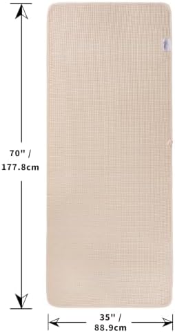 POLYTE 430 GSM Poly Blend Microfiber Waffle Bath Sheet XL Set, 35x70 in - Image 2