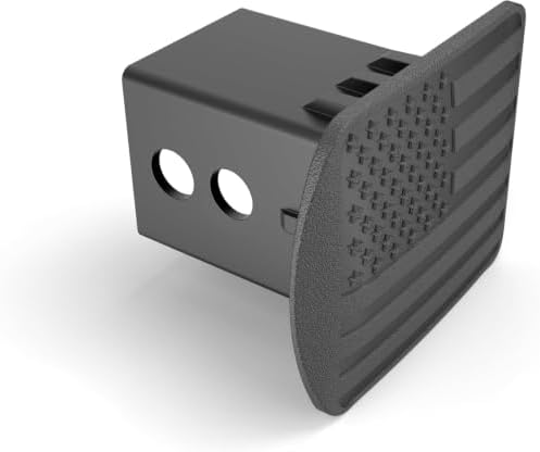 USA 2" American Black Flag Hitch Cover - Image 7