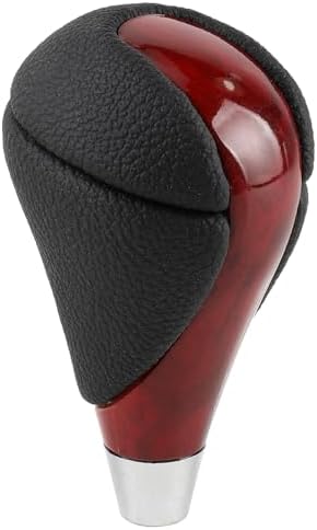 AUTOKAY Walnut Wood Leather Gear Shift Knob Fits by AUTOKAY