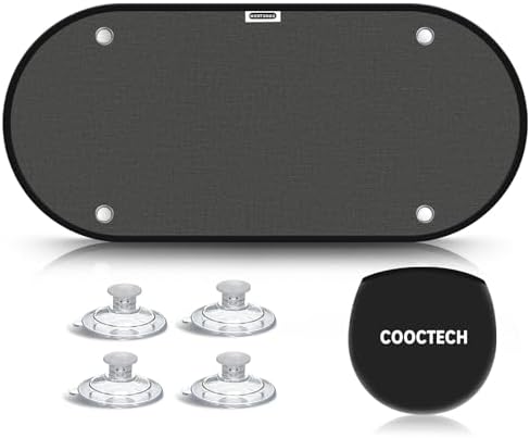 2026 New Upgrade Car Shades for Back Windows Baby 39"x19", Rear Window Sun Shade by COOCTECH