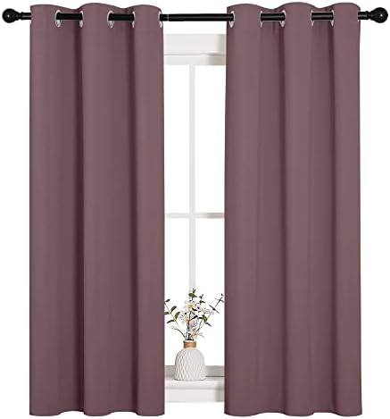 NICETOWN Dry Rose Blackout Curtains - Image 2