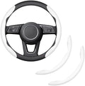 2-Piece Steering Wheel Cover, Carbon Fiber Segmented Steering Wheel Protector by Unknown