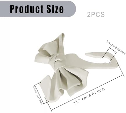 2 PCS Car Seat Headrest Hooks, Cute Bow Purse Hook Hanger - Image 2