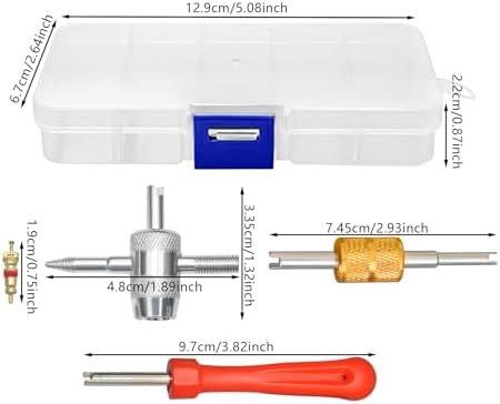 33Pcs Car & Bicycle Valve Core Removal Tool Set - Image 2
