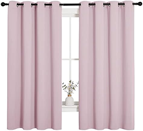 NICETOWN Blackout Curtain Panels, 1 Pair, 55 x 68-inch, Lavender Pink by NICETOWN