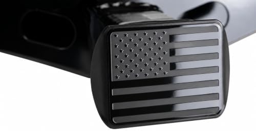 2" American Black Flag Stainless Steel Hitch Cover - Image 5