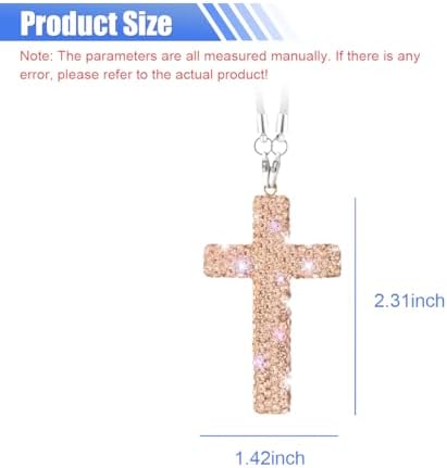 ZIMISI Bling Cross Car Hanging Ornament - Image 2