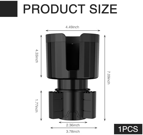 QODOLSI Pack-1 Car Conversion Cup Holder, Within 4.13" Drink Stand from Small - Image 2