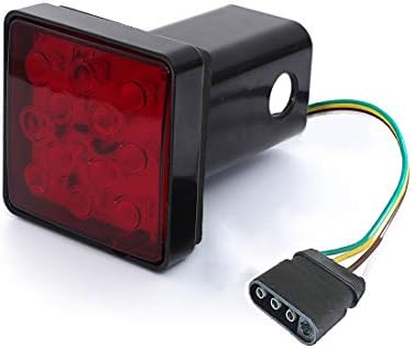 CZC AUTO Red Trailer Hitch Cover by HOME
