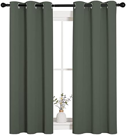 NICETOWN Dark Mallard Blackout Curtains - Image 2