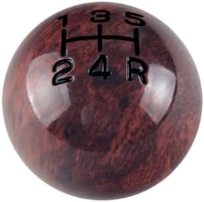 DEWHEL Aluminum Classic Weighted Wooden Type R Manual 5 Speed Gear Shift Knob by DEWHEL