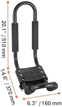 Roof Rack 2 Pairs J-Bar Soft Roof Rack Quick Folding Top Mount Tie Down Carrier - Image 2