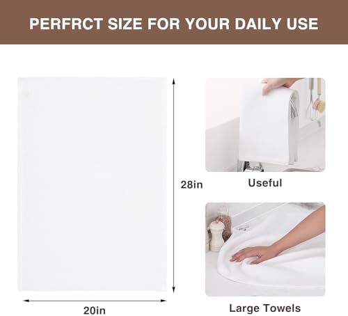 Homaxy 100% Cotton Oversized Waffle Weave Kitchen Towels 4-Pack - Image 3