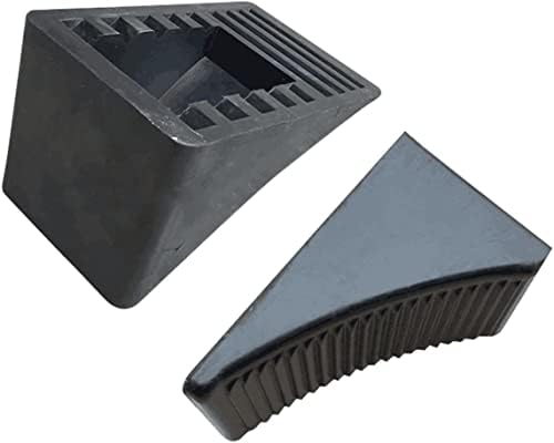 Fasmov 4 Pack Solid Rubber Heavy Duty Wheel Chock, Premium Chock - Image 3