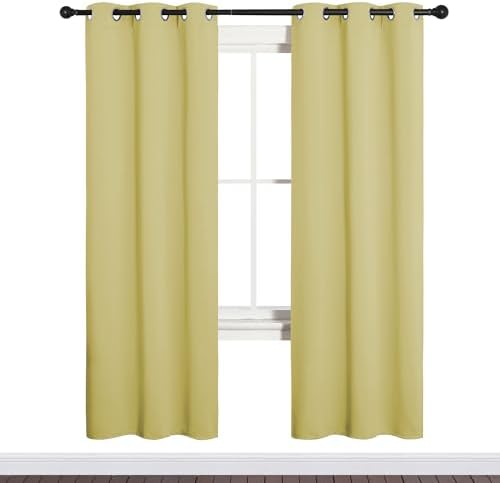 NICETOWN Bedroom Curtain Panels Blackout Draperies, Thermal Insulated Solid - Image 2