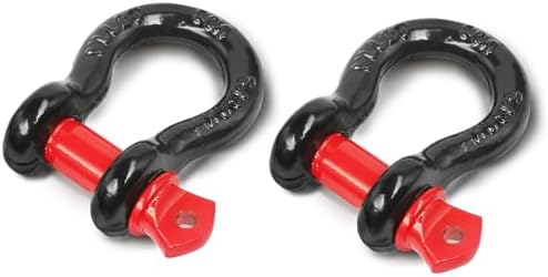 1/2" D Ring Shackle with 5/8" Screw Pin, 2T Working Load Limit / 12T Minimum by Jamiikury