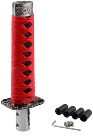 RYANSTAR Katana Shift Knob Samurai Sword Design 4 Adapters Red Black by RYANSTARRACING