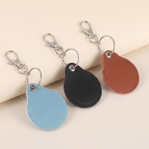 3 PCS RFID Key Fob Holder, PU Leather Key Fob Case Covers Protector - Image 3