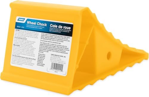 Camco Standard Wheel Chock for Trailers&RVs-Heavy Duty Trailer Wheel Chock by Camco