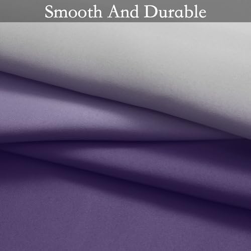 SimpleHome Ombre Gradient Purple White to Gray Curtains - Image 6