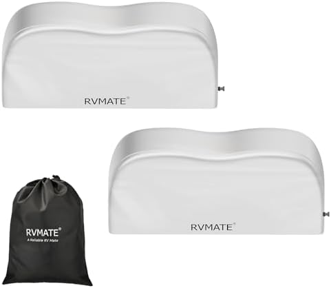 RVMATE RV Tire Covers, Dual Axle Wheel Cover Fits 24"-27" Dia. Tires, 2 Pack by RVMATE