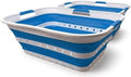 SAMMART 42L Collapsible Plastic Laundry Basket by SAMMART