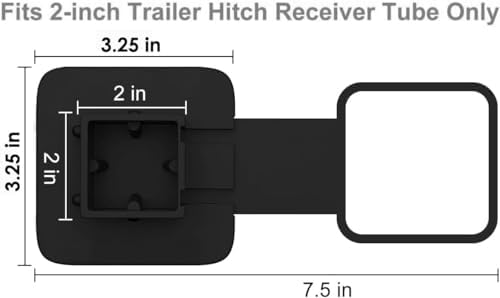 2-inch Trailer Hitch Cover Plug Insert - Image 7