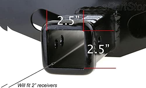 MULL USA Flag Metal Hitch Cover Plug - Image 3