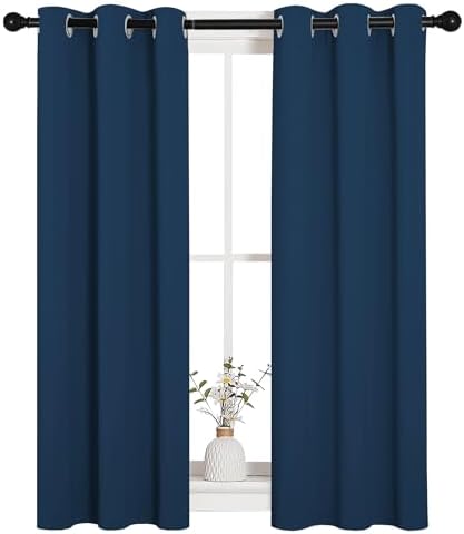 NICETOWN Window Curtain Panels, Thermal Insulated Solid Grommet Blackout - Image 2